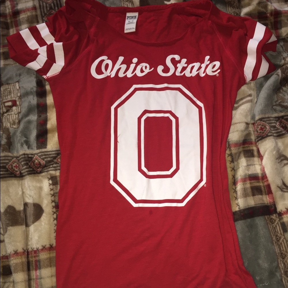 PINK Ohio State Short Sleeve